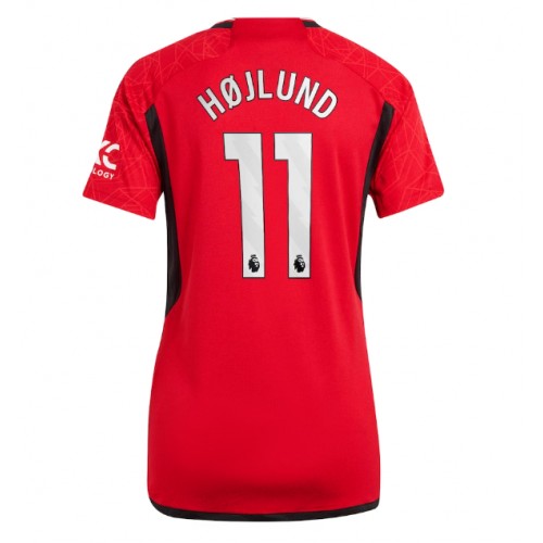 Dámy Fotbalový dres Manchester United Rasmus Hojlund #11 2023-24 Domácí Krátký Rukáv